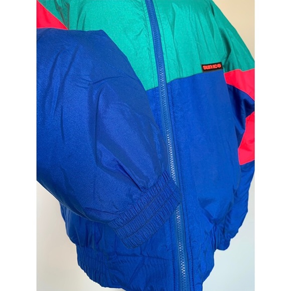 Vintage 80’s Sunice Ski Jacket Neon Colorblock Waterproof 90’s Retro - Picture 8 of 15